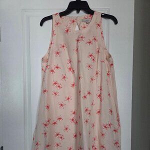 Bloom Linen Blend Cutout Back Mini Pocket Dress